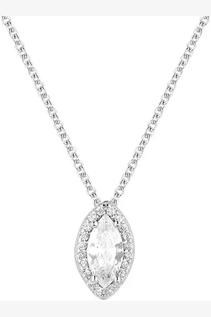 Life Colar Forms Marquise em Prata 925 com Pedras Incolores, 45cm