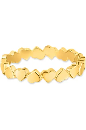 Life Anel Love IV Corações em Prata 925 com Banho de Ouro Amarelo 18k