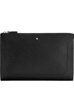 Vivara Clutch Montblanc Meisterstück Soft Grain Couro Preto 126244