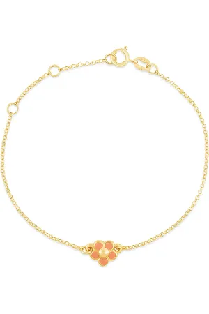 Vivara Pulseira Baby Flor em Ouro Amarelo 18k