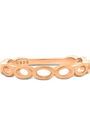 Life Anel Oval em Liga Rosé com Banho Ouro Rosé 18k