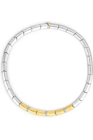 Vivara Colar Astrale em Prata 925 com Ouro Amarelo 18k e Diamantes, 42cm