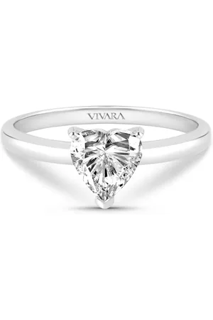 Vivara Anel em Ouro Branco 18k com Diamante de Laboratório 1ct
