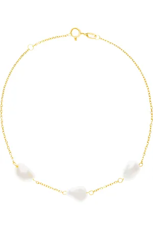 Vivara Pulseira Orla em Ouro Amarelo 18k com Pérola