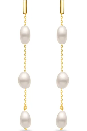 Vivara Brinco Orla em Ouro Amarelo 18k com Pérola