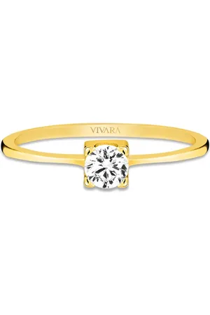 Vivara Anel Solitário Forever em Ouro Amarelo 18k com Diamante 0,20 ct