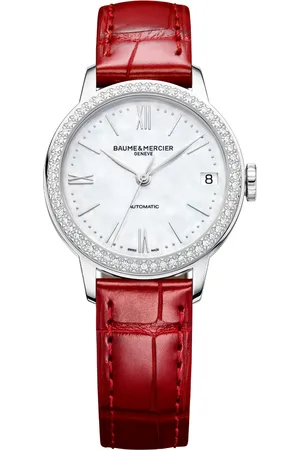 Vivara Relógio Baume & Mercier Classima Feminino Couro Vermelha