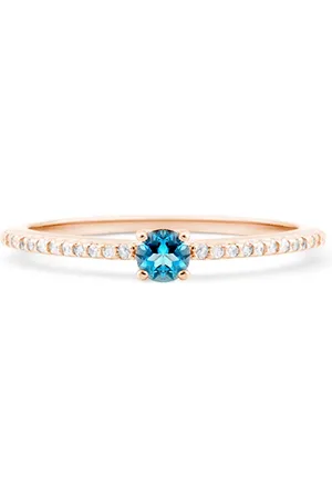 Vivara Anel Cores em Ouro Rosé 18k com Topázio London e Diamantes