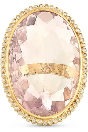 Vivara Anel Eternity em Ouro Amarelo 18k com Cristal e Diamantes