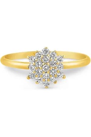 Vivara Anel Lyra em Ouro Amarelo 18k com Diamantes