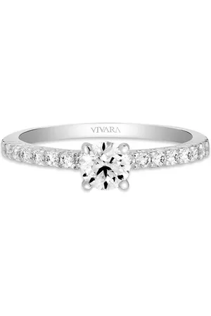 Vivara Anel Solitário Classic em Ouro Branco 18k com Diamantes 0,61 ct