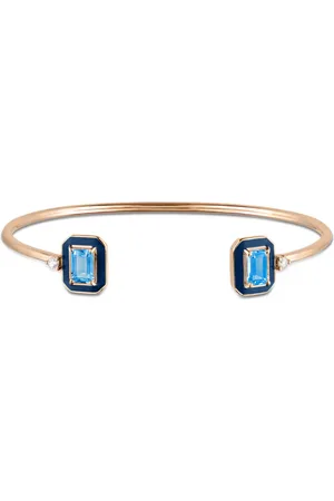 Vivara Pulseira Policroma em Ouro Rosé 18k com Topázios London e Diamantes