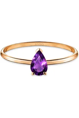 Vivara Anel Cores em Ouro Rosé 18k com Ametista Roxa