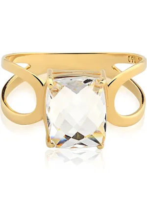 Vivara Anel Chagall em Ouro Amarelo 18k com Cristal