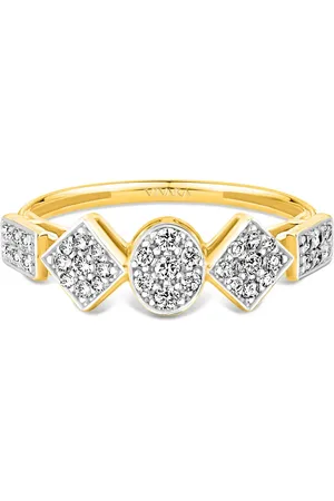 Vivara Anel Sommet em Ouro Amarelo 18k com Diamantes 0,30 ct