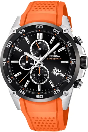Vivara Relógio Festina Originals Masculino Borracha Laranja