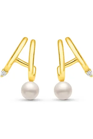 Vivara Brinco Revoar em Ouro Amarelo 18k com Pérola e Diamante