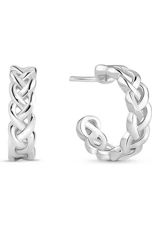 Life Brinco Argola Tranças em Prata 925