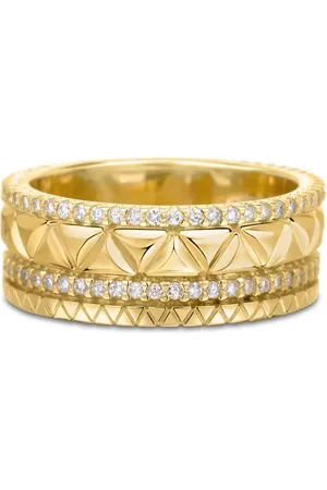 Vivara Anel Icona em Ouro Amarelo 18k com Diamantes