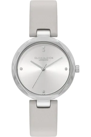 Vivara Relógio Olivia Burton Feminino Couro Cinza 24000262