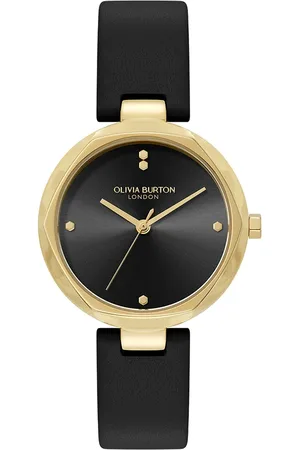 Vivara Relógio Olivia Burton Feminino Couro Preto 24000263