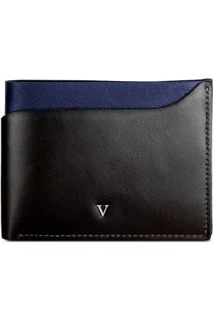 Vivara Carteira Masculino Couro Preto e Azul