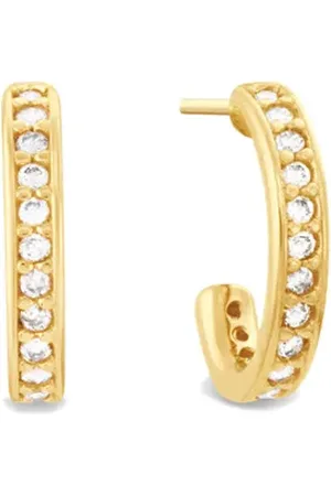 Vivara Argola Redonda em Ouro Amarelo 18k com Diamantes
