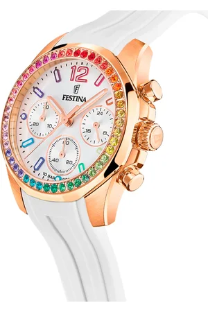 Vivara Relógio Festina Feminino Borracha Branco