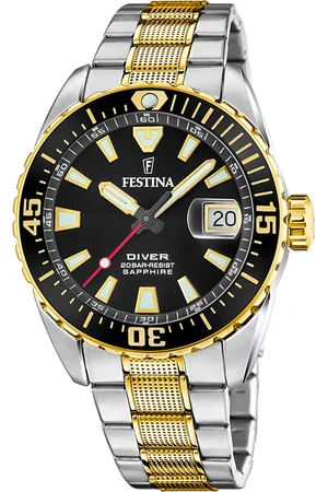 Vivara Relógio Festina Masculino Aço Prata e Dourado