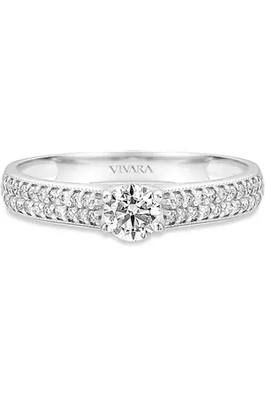 Vivara Anel Solitário Promise em Ouro Branco 18k com Diamantes 0,50 ct