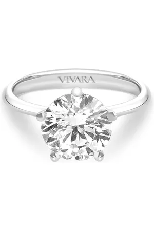 Vivara Anel Solitário Cielo em Ouro Branco 18k com Diamante de Laboratório 2 ct