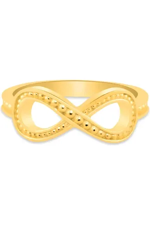 Life Anel Amuleto Infinito em Prata 925 com Banho de Ouro Amarelo 18k