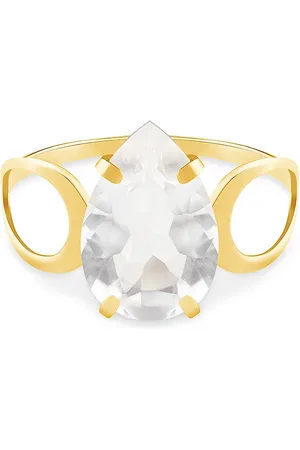 Vivara Anel Gold Stone em Ouro Amarelo 18k com Cristal