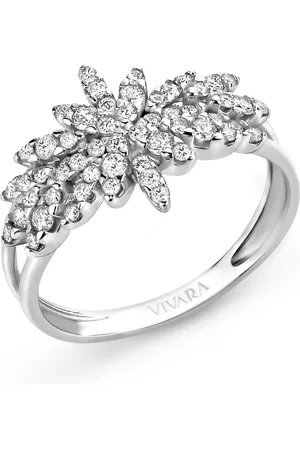 Vivara Anel Fiori em Ouro Branco 18k com Diamantes 0,51 ct