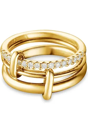 Vivara Anel Elos em Ouro Amarelo 18k com Diamantes