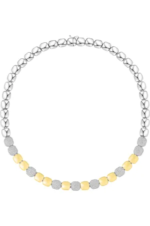 Vivara Colar Capri em Prata 925 e Ouro Amarelo 18k com Diamantes 0,4 ct