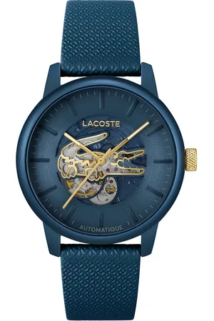 Vivara Relógio Lacoste Automatique Masculino Couro Azul - 2011385