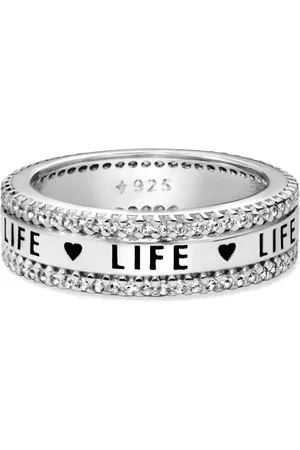 Life Anel mania Triplo em Prata 925 com Pedras Incolores