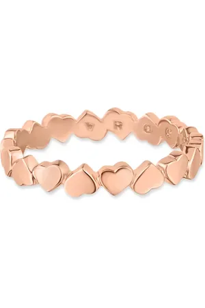 Life Anel Love Corações em Liga Rosé com Banho de Ouro Rosé 18k