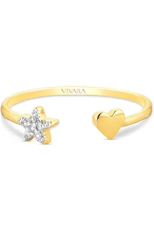 Vivara Anel Teen em Ouro Amarelo 18k com Diamantes