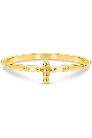 Vivara Anel Cruz em Ouro Amarelo 18k