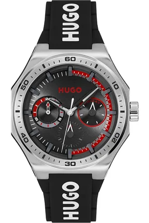 Vivara Relógio Hugo Masculino Borracha Preto 1530397
