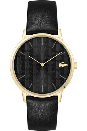Vivara Relógio Lacoste Masculino Couro Preto 2011306