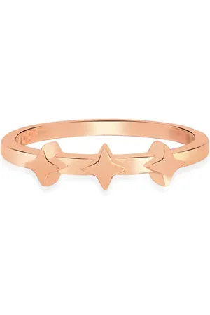 Life Anel Estrelas em Liga Rosé com Banho de Ouro Rosé 18k