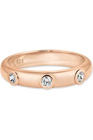 Life Anel Joyful em Liga Rosé com Banho de Ouro Rosé 18k e Pedras Incolores