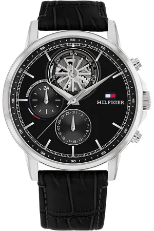 Vivara Relógio Tommy Hilfiger Masculino Couro Preto 1710605