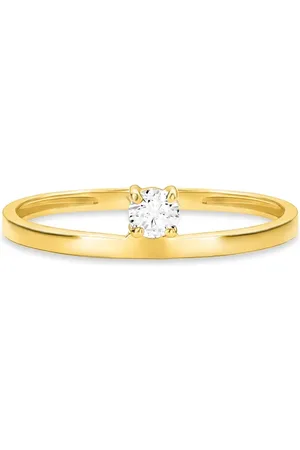 Vivara Anel Cores em Ouro Amarelo 18k com Topázio Incolor