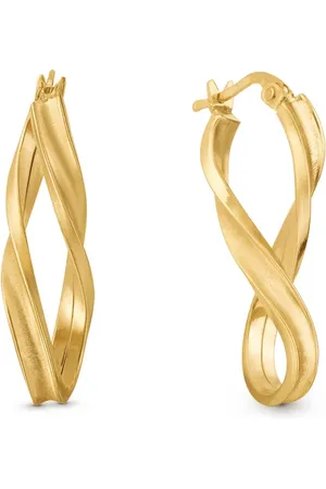 Vivara Argola Torcida em Ouro Amarelo 18k, 29mm