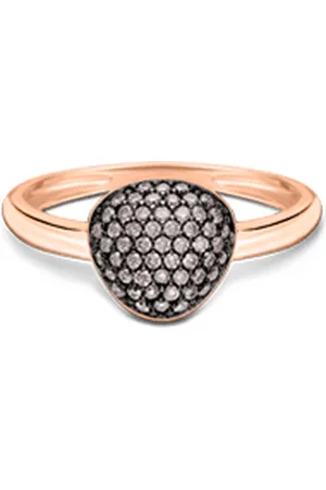 Vivara Anel Bold em Ouro 18k com Diamantes Brown