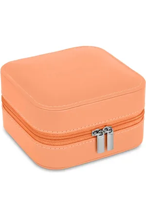 Vivara Porta-Joias de Viagem Quadrado Salmão
